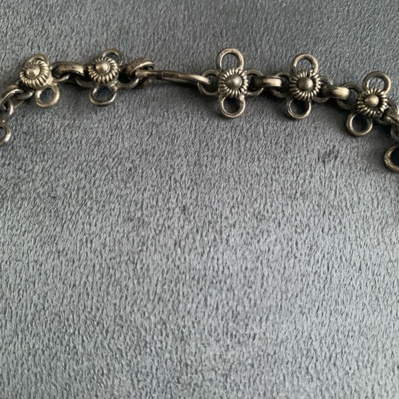 Vintage Rare Egyptian Silver and Turquoise Necklace - Picture 4 of 8